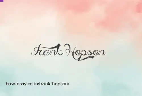 Frank Hopson