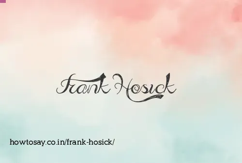 Frank Hosick