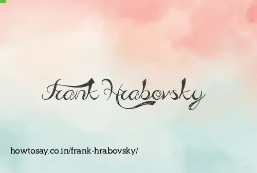 Frank Hrabovsky