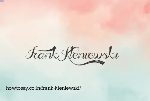 Frank Kleniewski