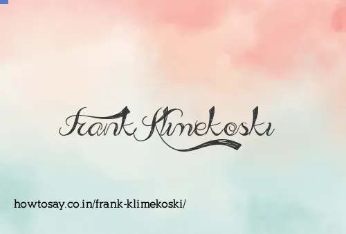 Frank Klimekoski