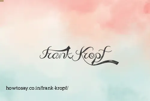Frank Kropf