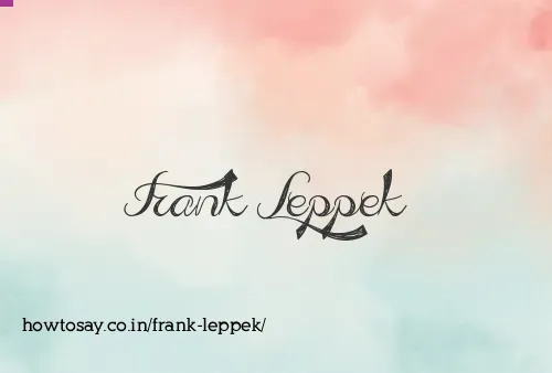 Frank Leppek