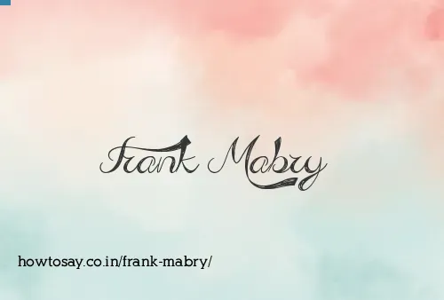 Frank Mabry