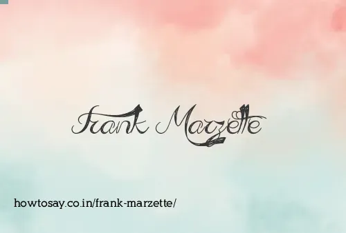 Frank Marzette