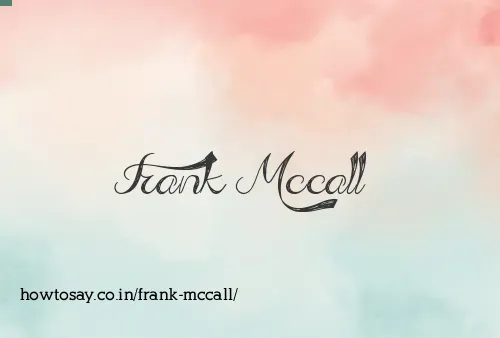 Frank Mccall