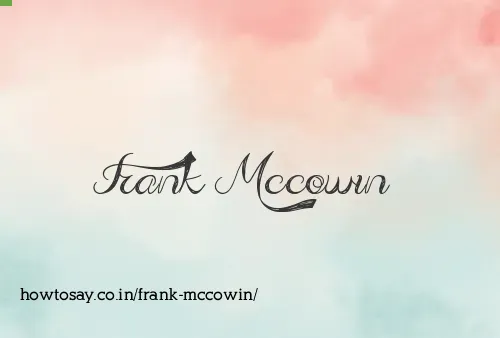Frank Mccowin