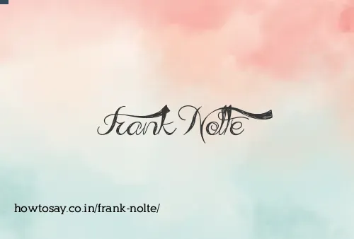 Frank Nolte