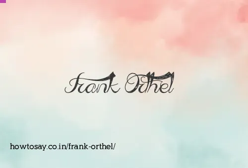 Frank Orthel