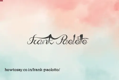 Frank Paolotto