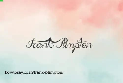 Frank Plimpton