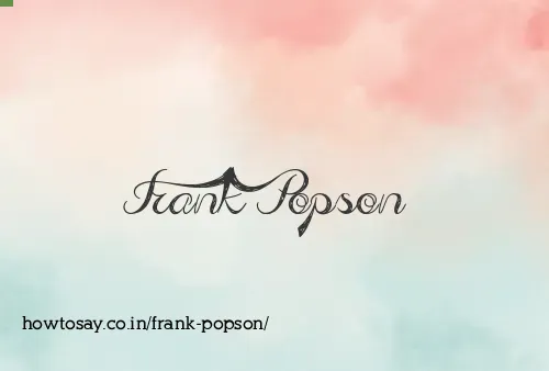 Frank Popson