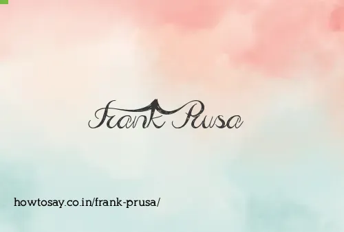 Frank Prusa