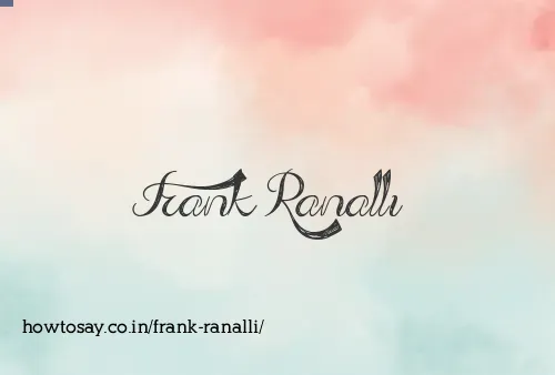 Frank Ranalli
