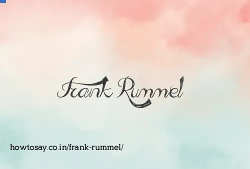 Frank Rummel