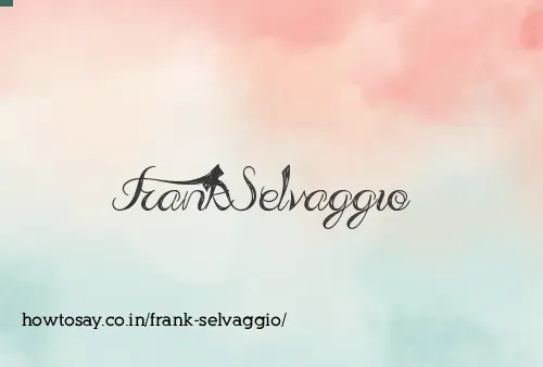 Frank Selvaggio