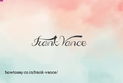 Frank Vance