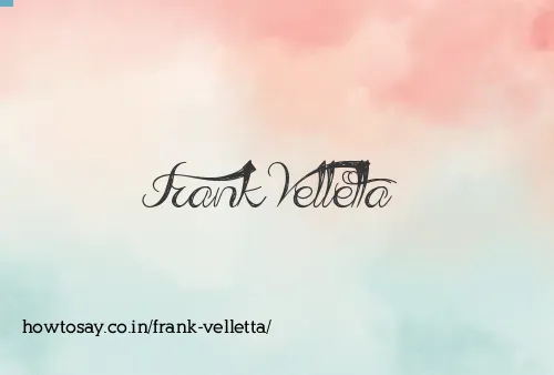 Frank Velletta