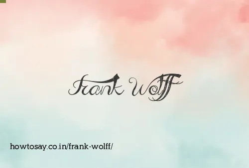 Frank Wolff