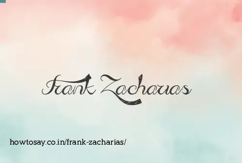 Frank Zacharias