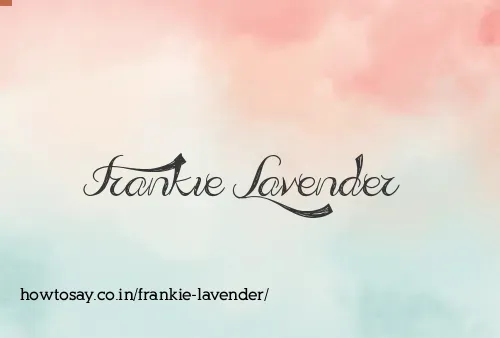 Frankie Lavender