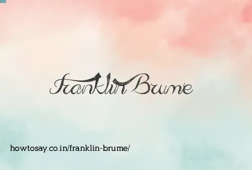 Franklin Brume