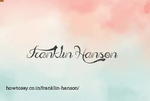 Franklin Hanson