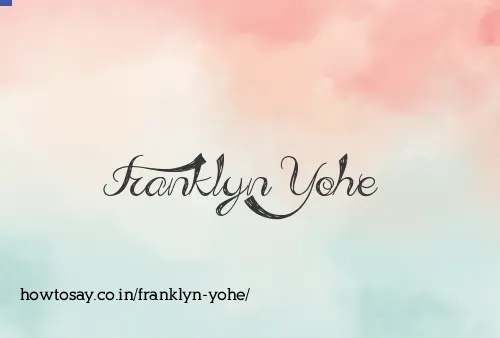 Franklyn Yohe