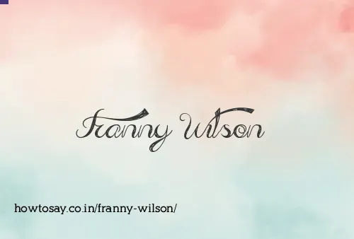 Franny Wilson