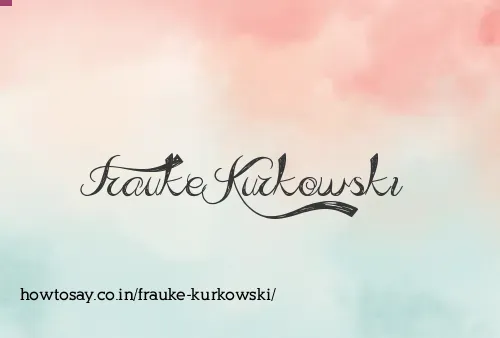 Frauke Kurkowski