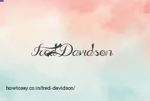 Fred Davidson