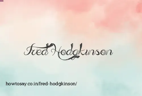 Fred Hodgkinson