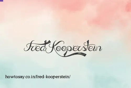 Fred Kooperstein