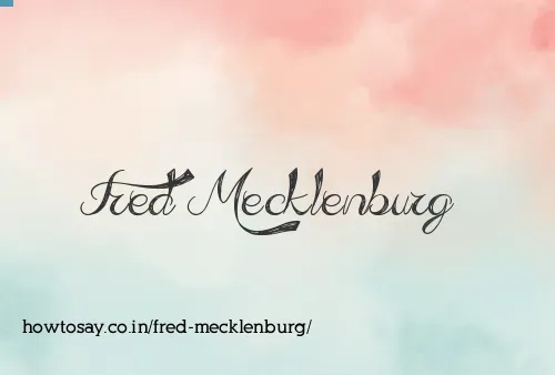 Fred Mecklenburg