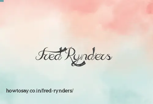 Fred Rynders