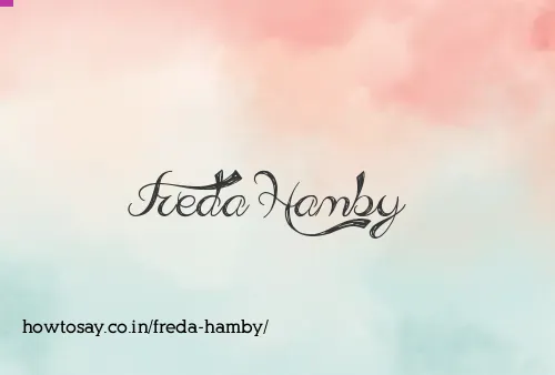 Freda Hamby