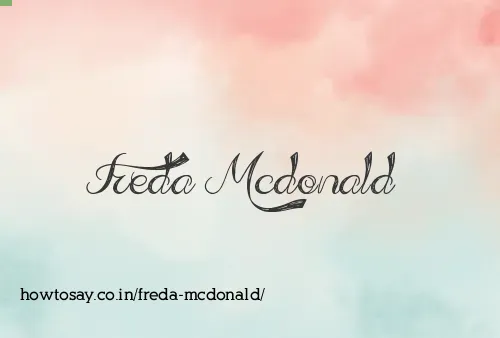 Freda Mcdonald