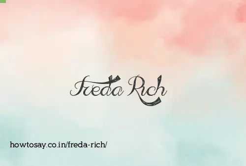 Freda Rich