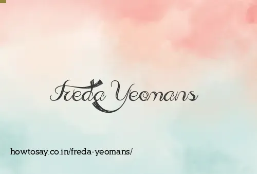 Freda Yeomans