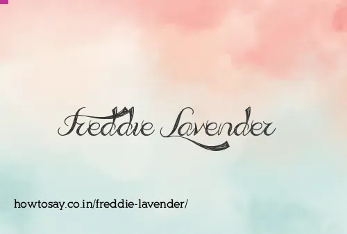 Freddie Lavender
