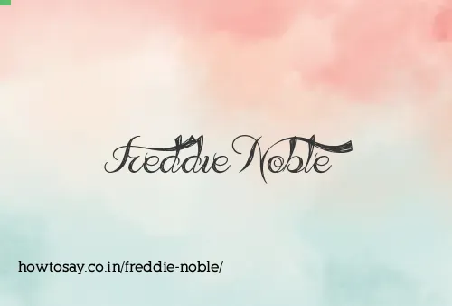 Freddie Noble
