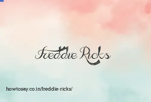 Freddie Ricks