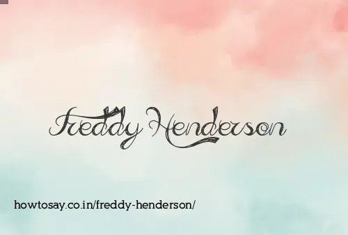 Freddy Henderson