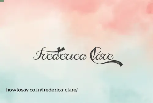 Frederica Clare