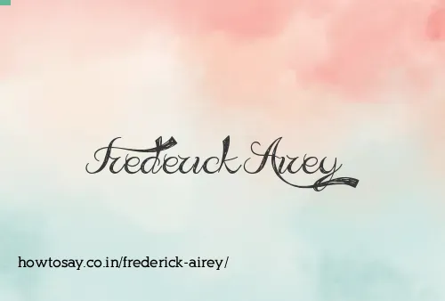 Frederick Airey