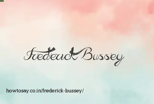 Frederick Bussey