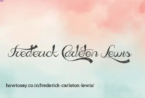 Frederick Carleton Lewis