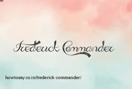 Frederick Commander