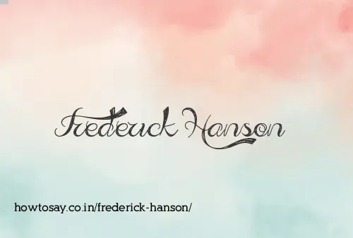 Frederick Hanson