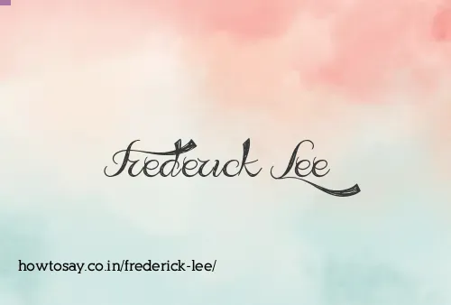 Frederick Lee